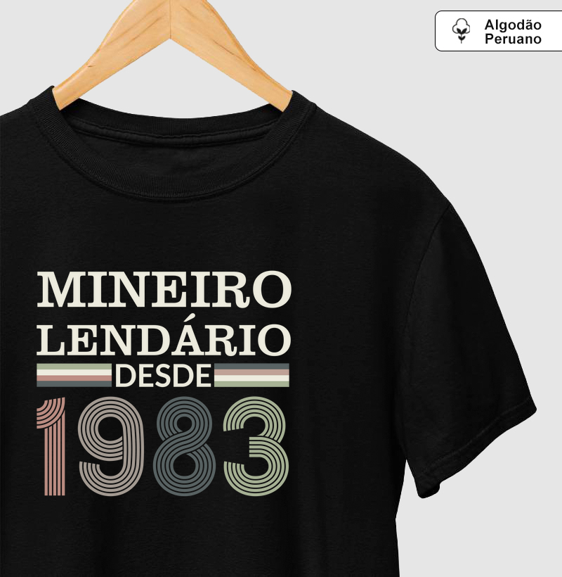 Camiseta Mineiro Lendário desde 1983 | Para personalizar 👉ANTES DA COMPRA👈 chame no WhatsApp