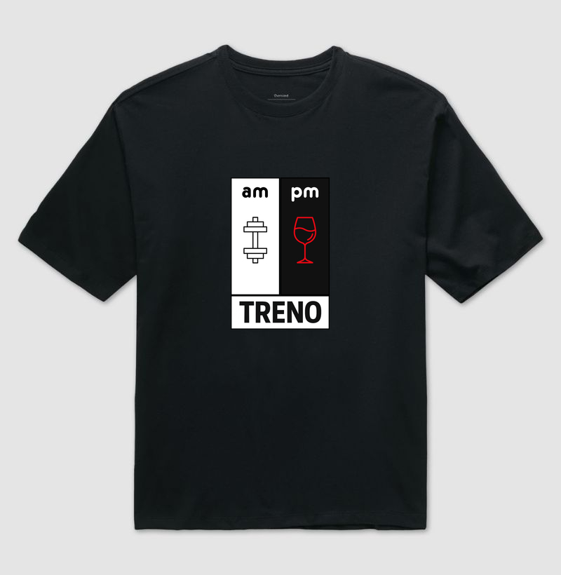 Camiseta AM Treino PM VINHO – TRENO | Equilíbrio na Rotina
