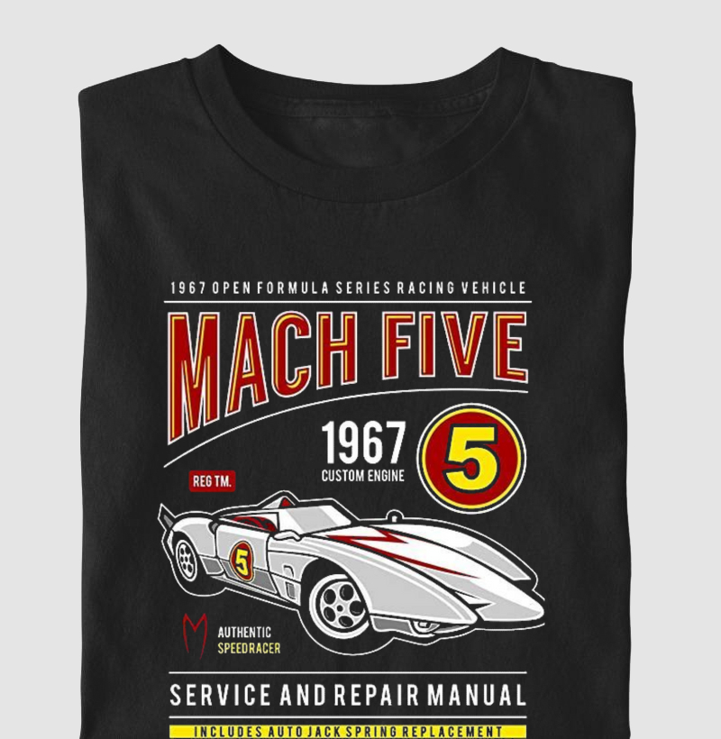 Camiseta Mach 5 Speed Racer Vintage