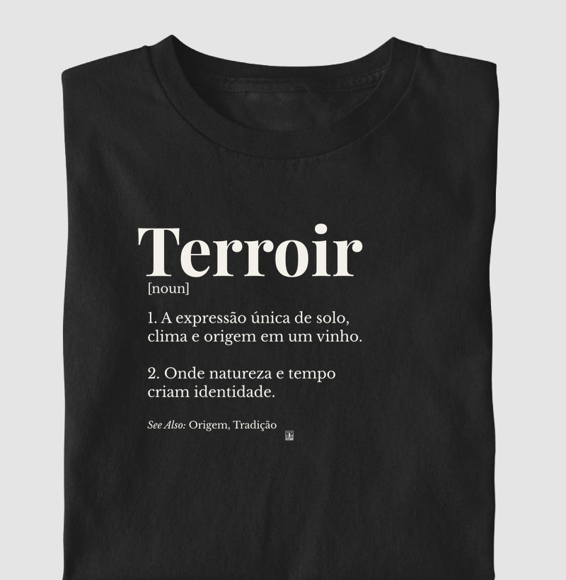 Camiseta Terroir - Wine Dictionary