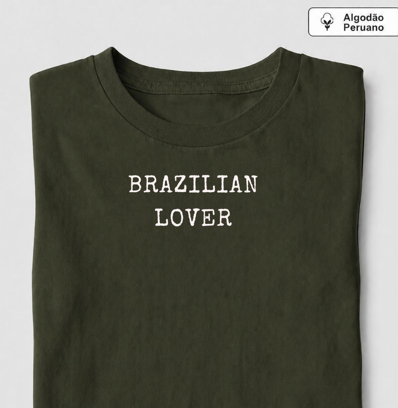 brazilian lover - Camiseta Algodão Peruano