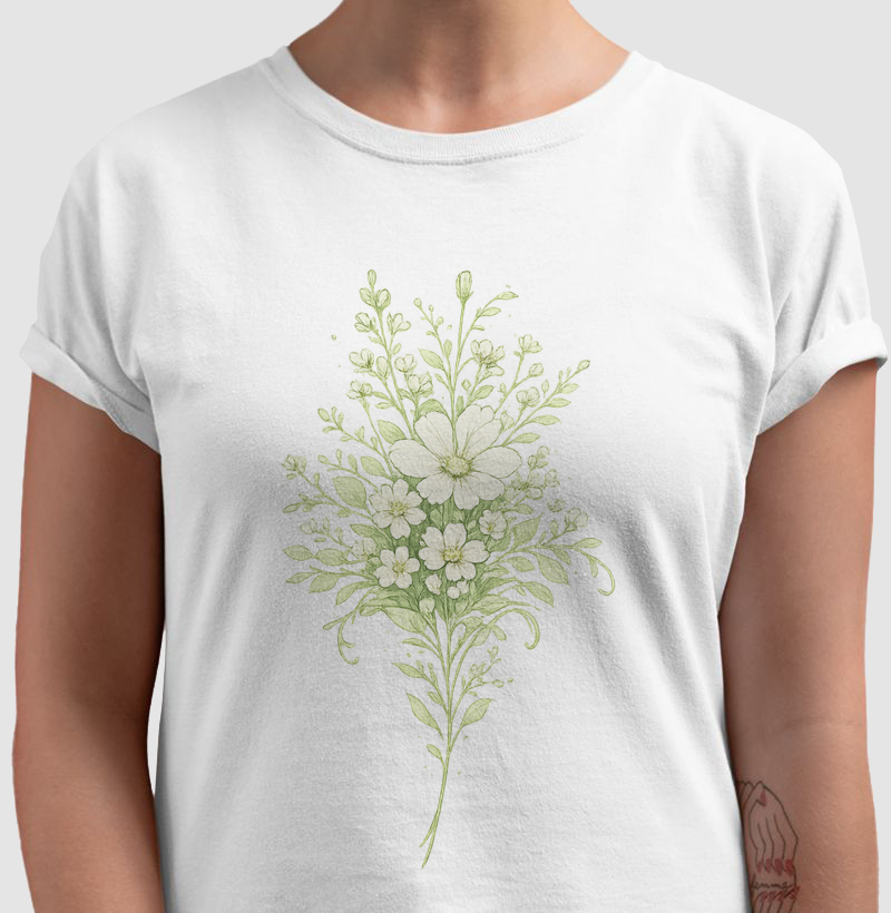 Floral Minimal Verde