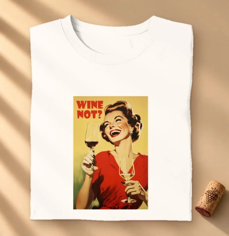 Camiseta Vinho - Retrô Wine Not