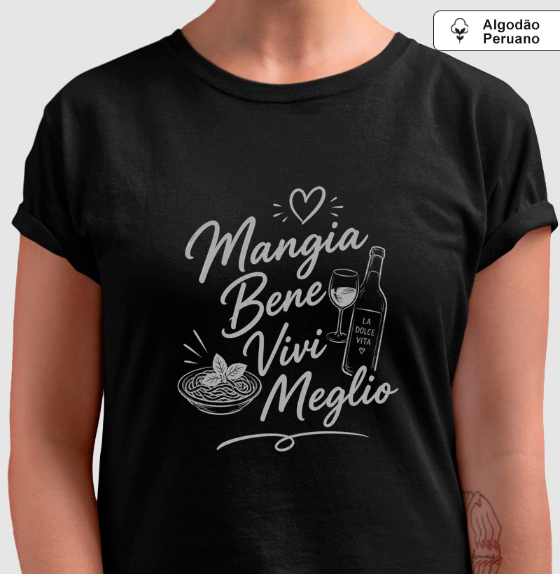 Camiseta Mangia e Vivi