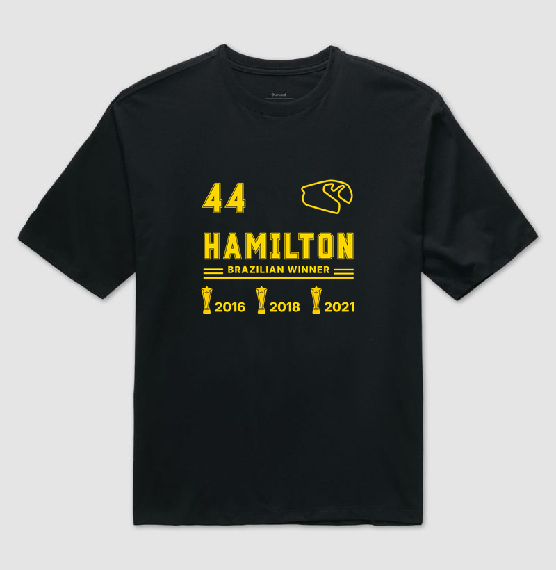 Lewis Hamilton Brazilian Winner - Camiseta Oversized