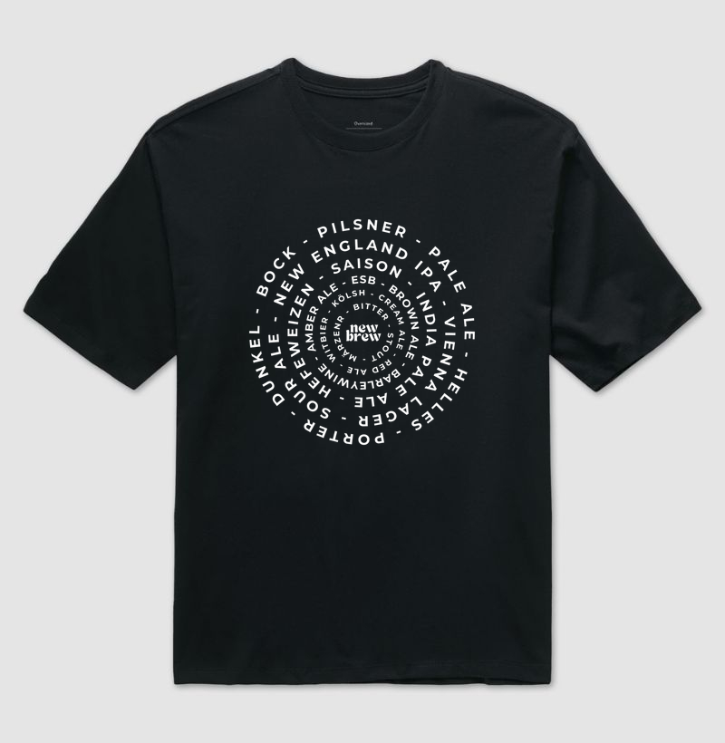 Beer Styles - New Brew - Camiseta Oversized