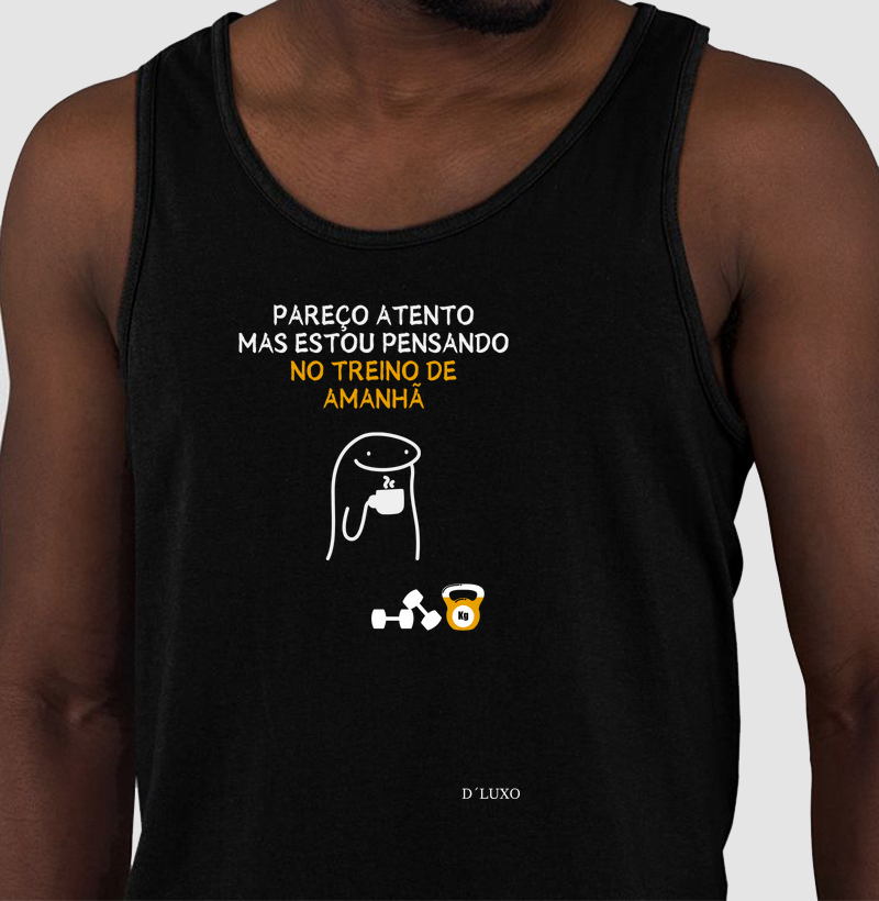 Pareço atento mas estou pensando no treino de amanhã