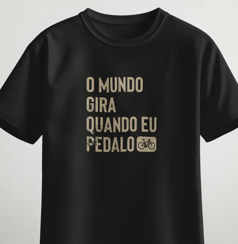 O mundo gira quando eu pedalo