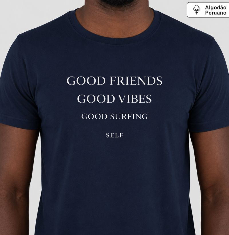 GOOD VIBES CODE - Camiseta Algodão Peruano