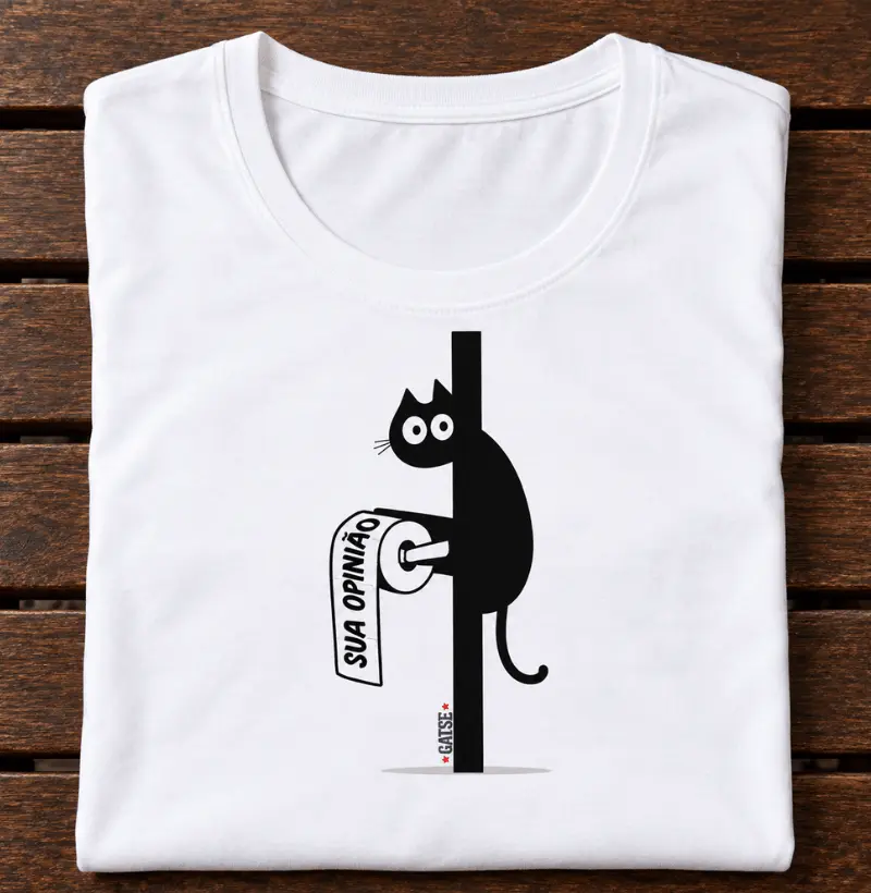 Camiseta Gato Crítico - Camiseta