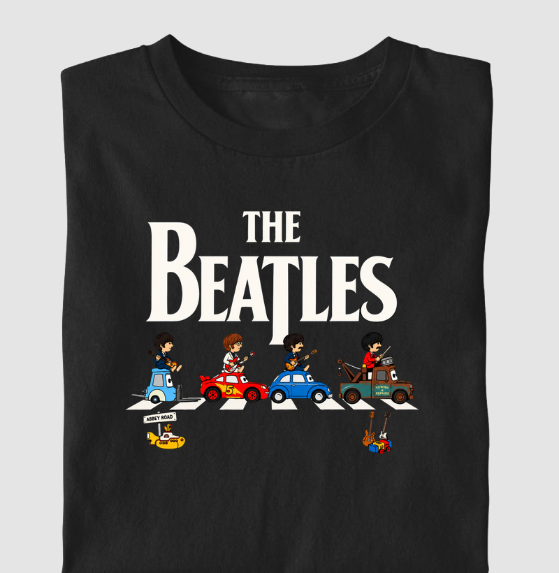 Colab The Beatles + Carros - Camiseta