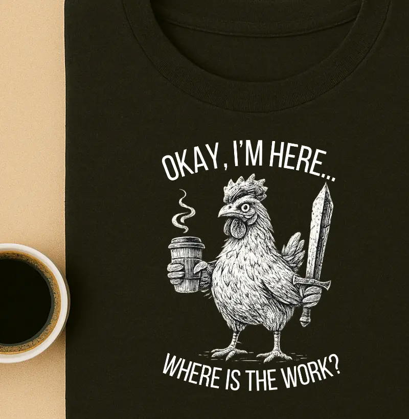 Okay, I'm here… Where is the work?