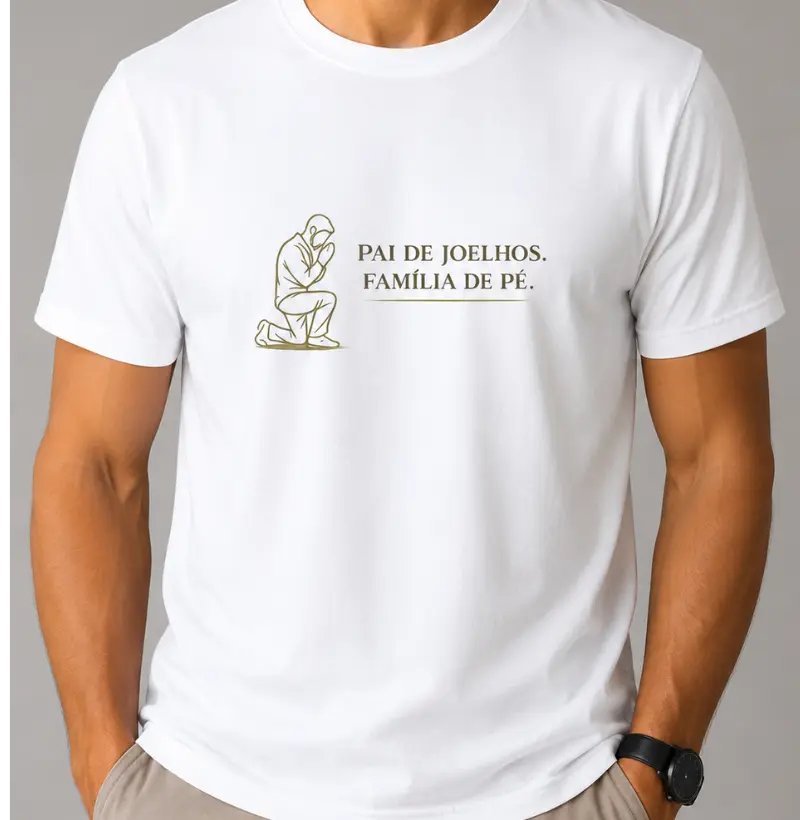 Camiseta Pai de Joelhos, Família de pé