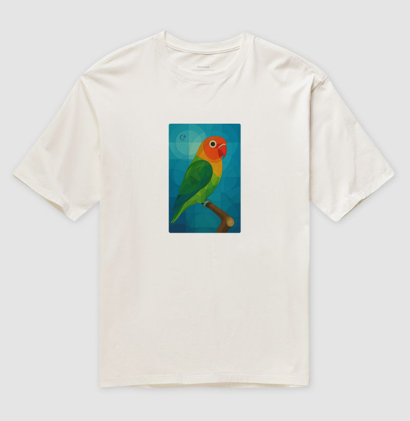 Camiseta Oversized Agapórnis - Geométrico 