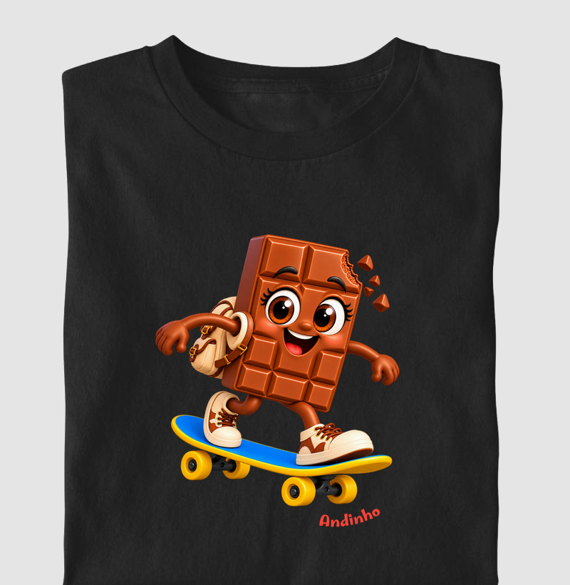 Andinho Skatista - Camiseta Infantil