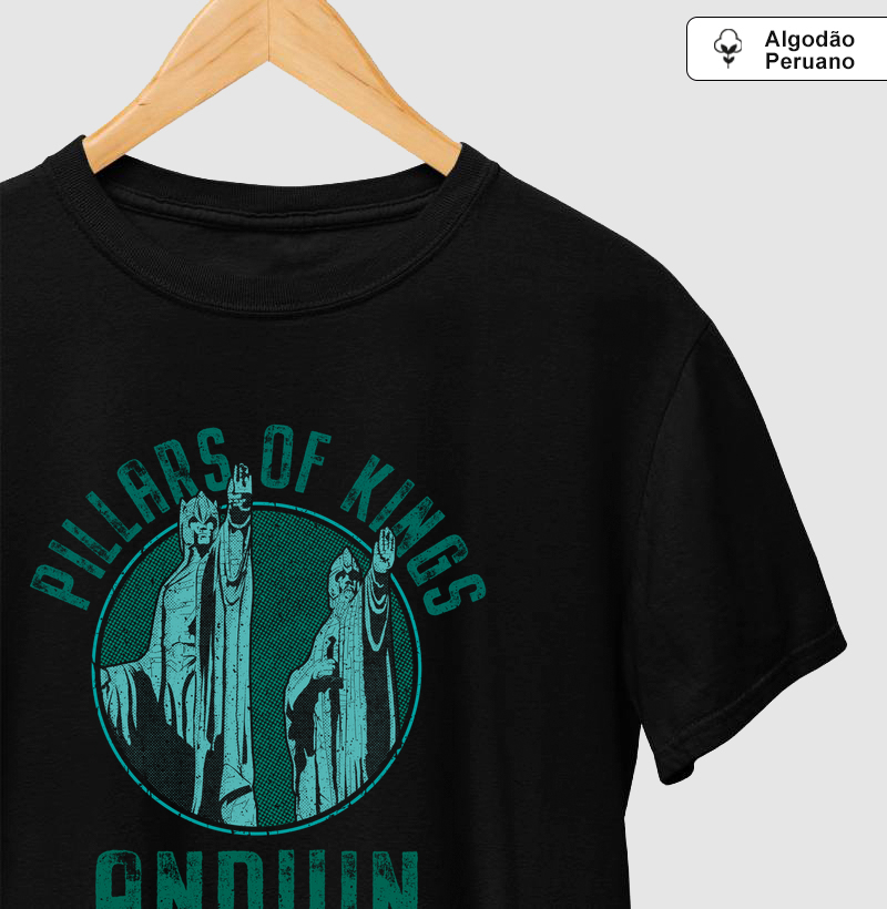 Camiseta  Pillars of Kings - Camiseta Algodão Peruano