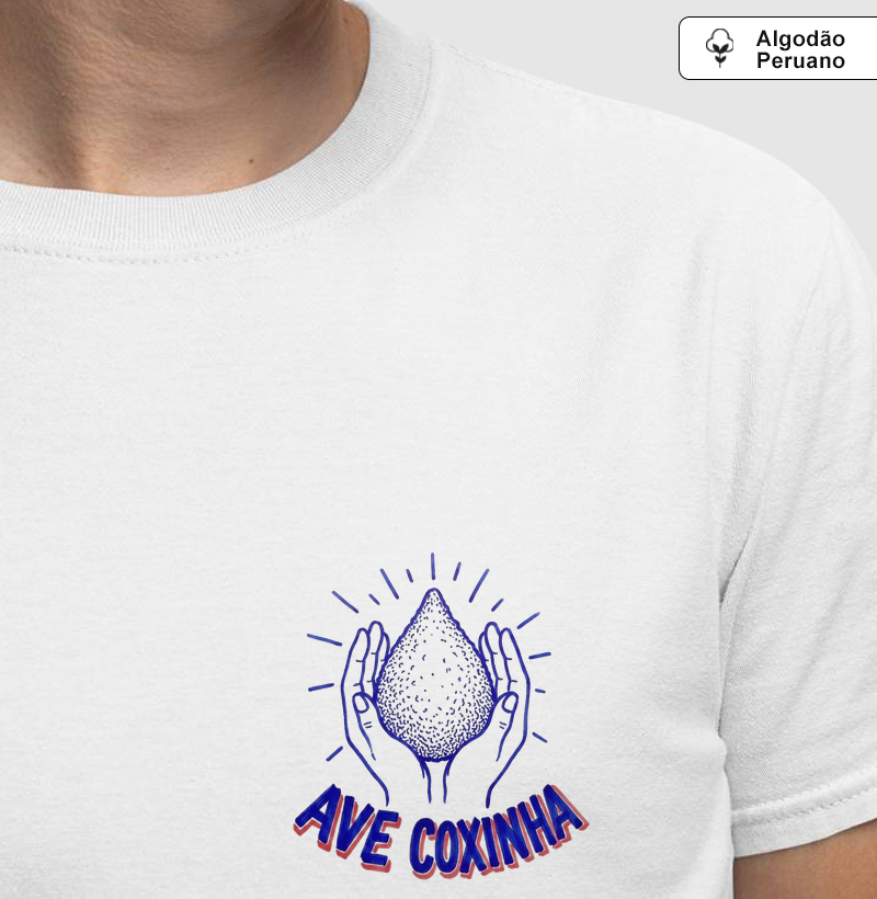 Ave Coxinha Pima - Camiseta Algodão Peruano