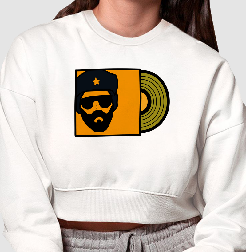 Cropped Moletom Inspiração Raul