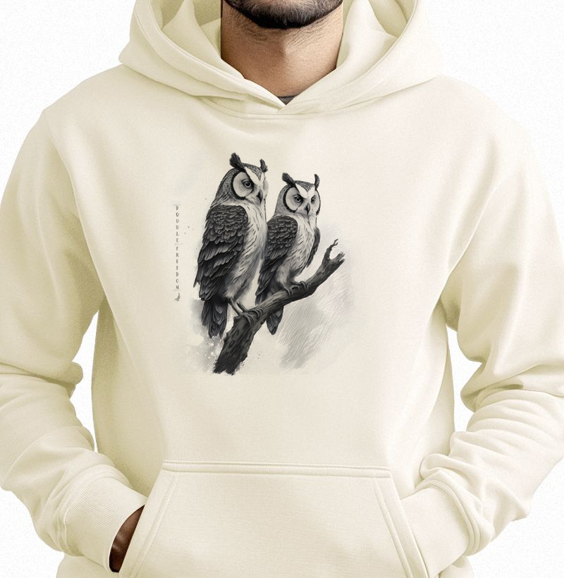 Dupla Liberdade - Corujas - Moletom Hoodie