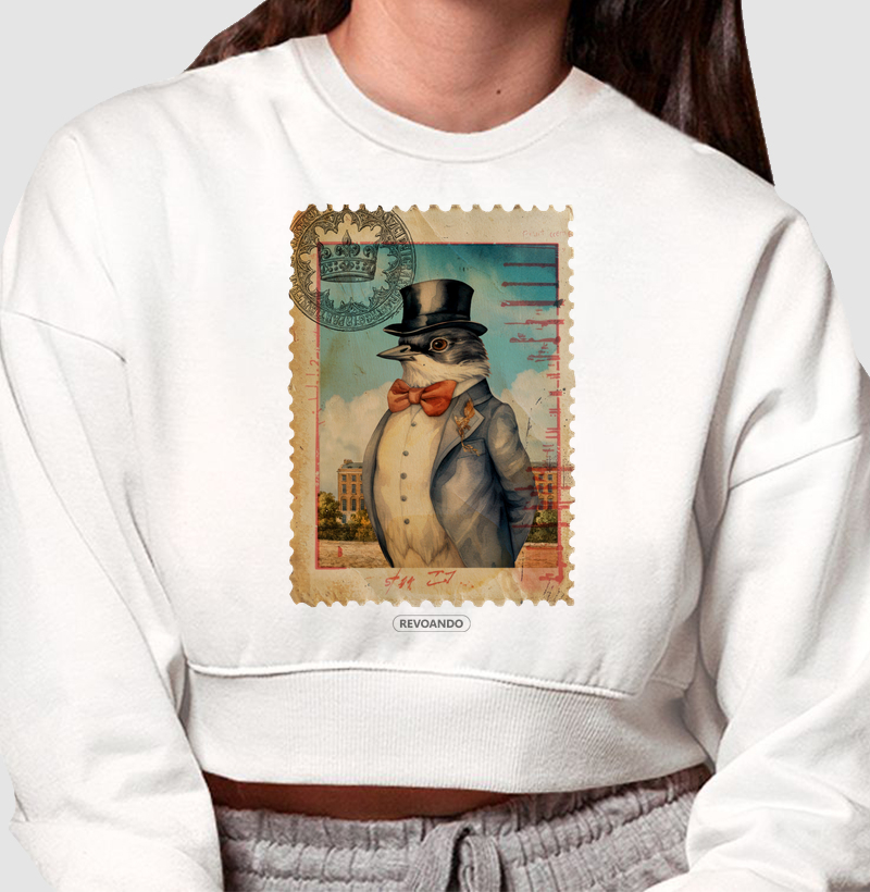 Aves em selo - Andorinha - Moletom