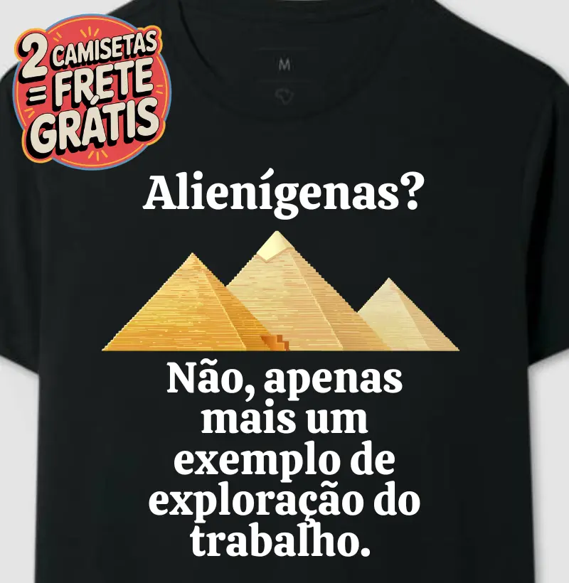 Camisetas Alienígenas ou Exploração do Trabalho