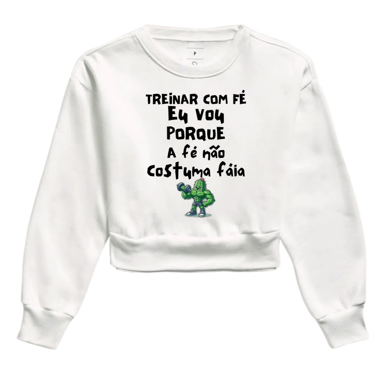 Treinar com fé eu vou porque a fé não costuma fáia