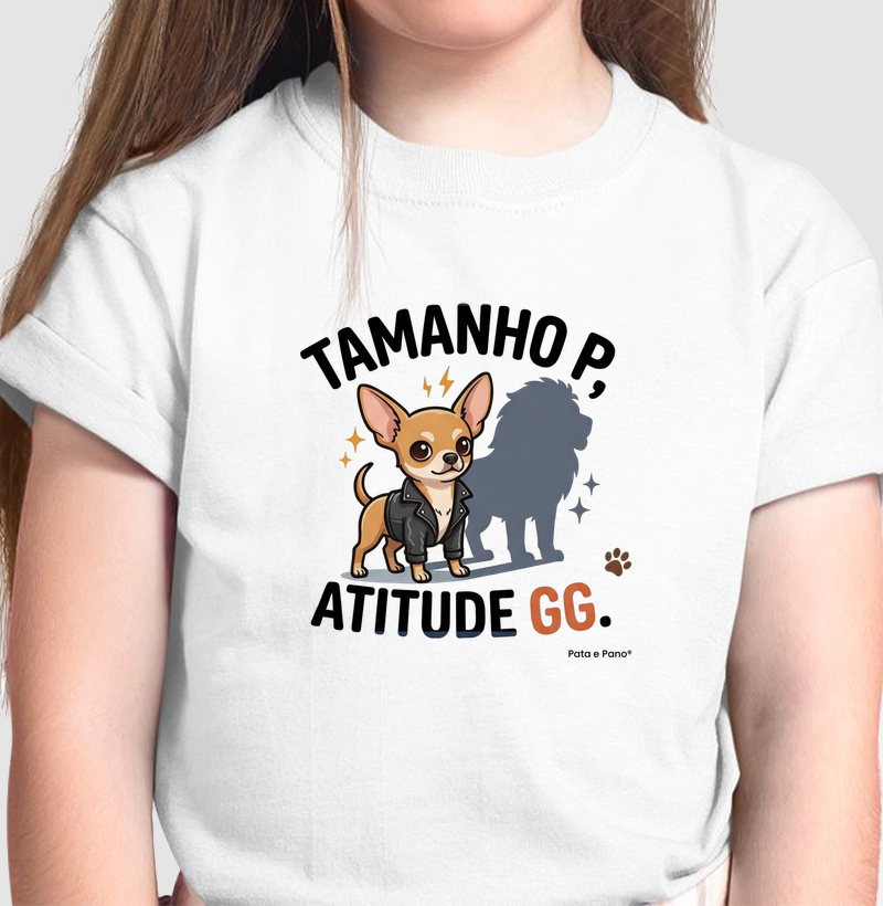 CAMISETA INFANTIL CHIHUAHUA TAMANHO