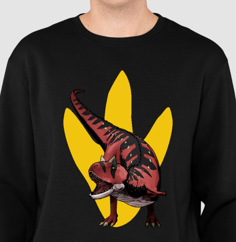Blusa Dinossauro Suéter Carnotauro Algodão Premium Dinoloco