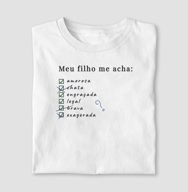 Segundo meu filho...