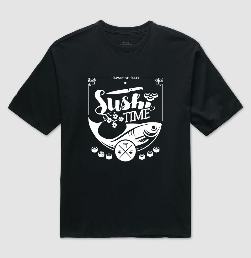 Sushi Time - Camiseta Oversized