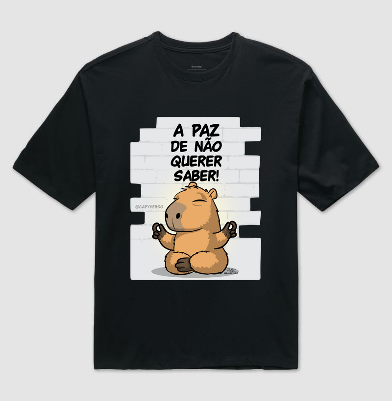 Camiseta Capivara Paz - Camiseta Oversized