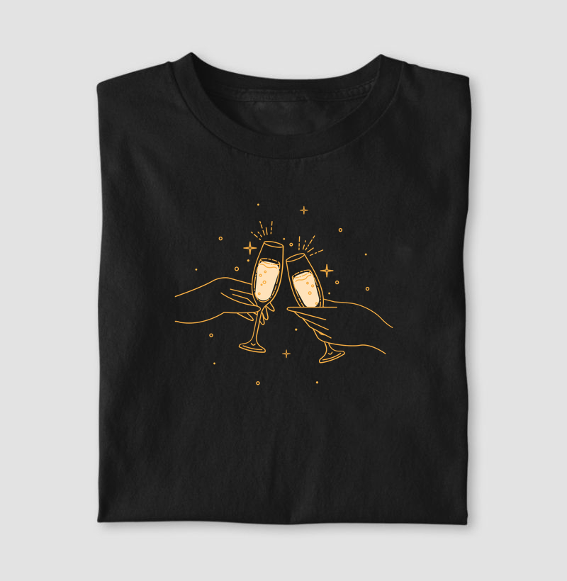 CAMISETA | BRINDE COM CHAMPAGNE