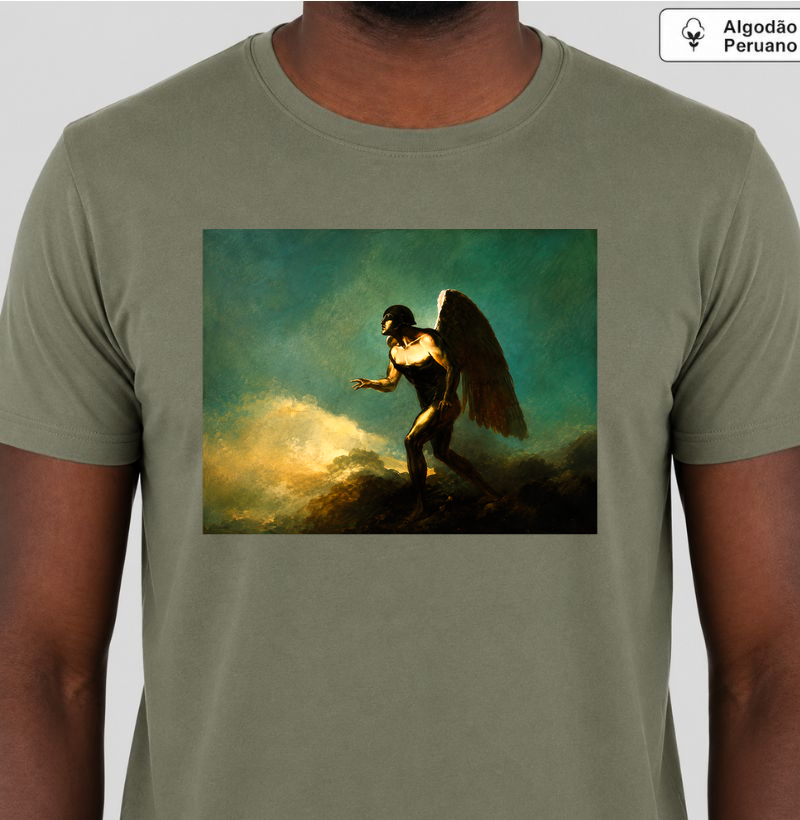 Camiseta Odilon Redon Anjo Dark Art | Algodão Peruano Premium