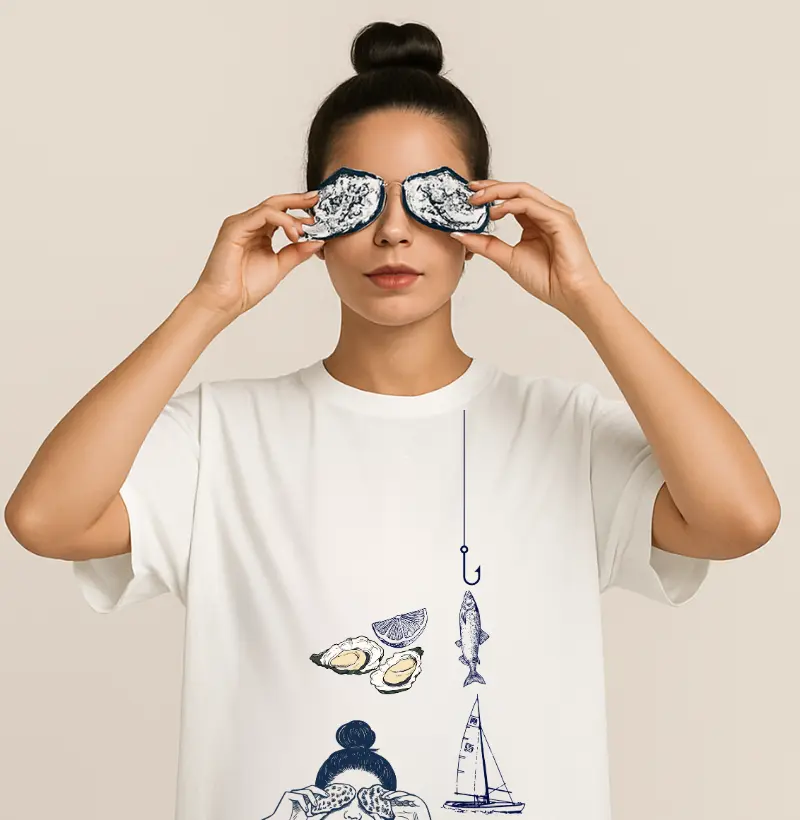Camiseta Oversized Oyster Trip