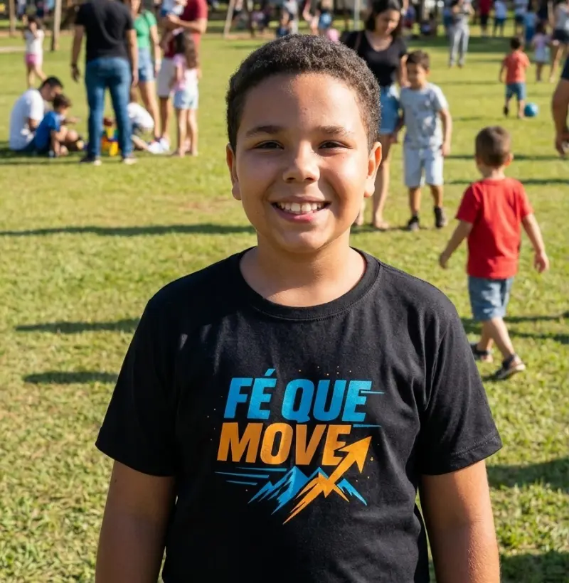 Camiseta Fé que move