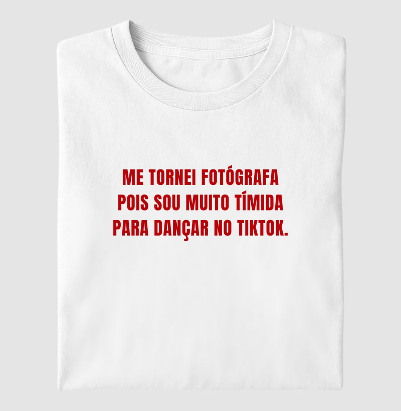 Me tornei fotógrafa pois sou tímida