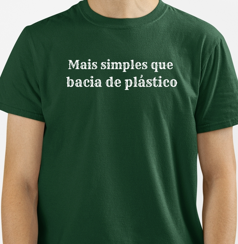 Mais simples que bacia de Plástico