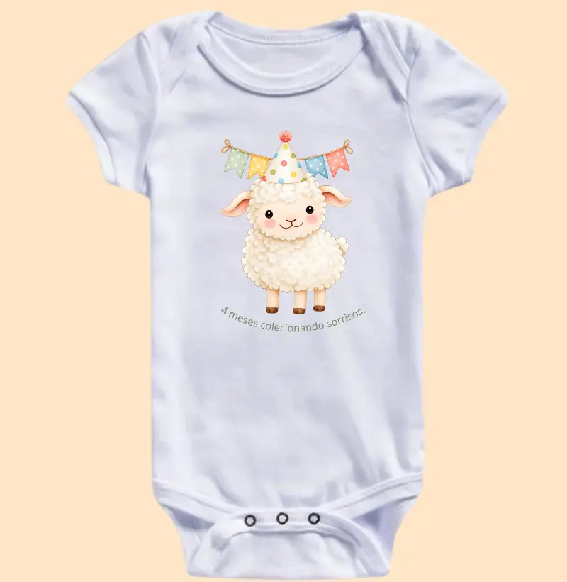4 Meses — Colecionando Sorrisos - Body Infantil