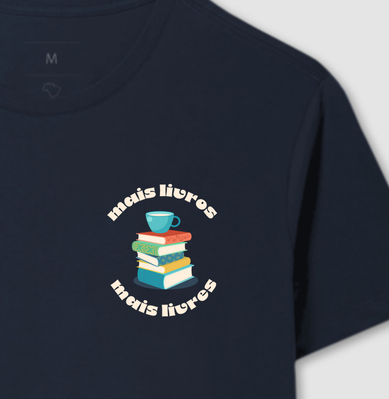 Camiseta - Mais livros mais livres
