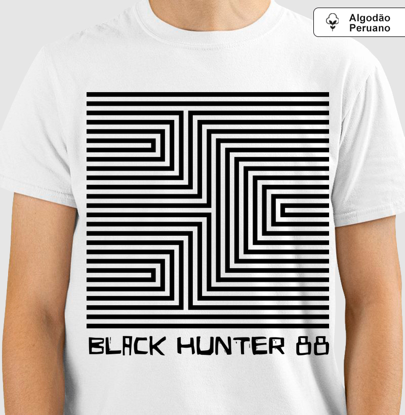 camiseta algodão peruano black hunter