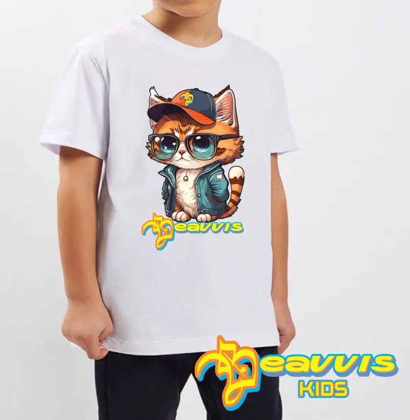 Camisa Gato de óculos KDS 