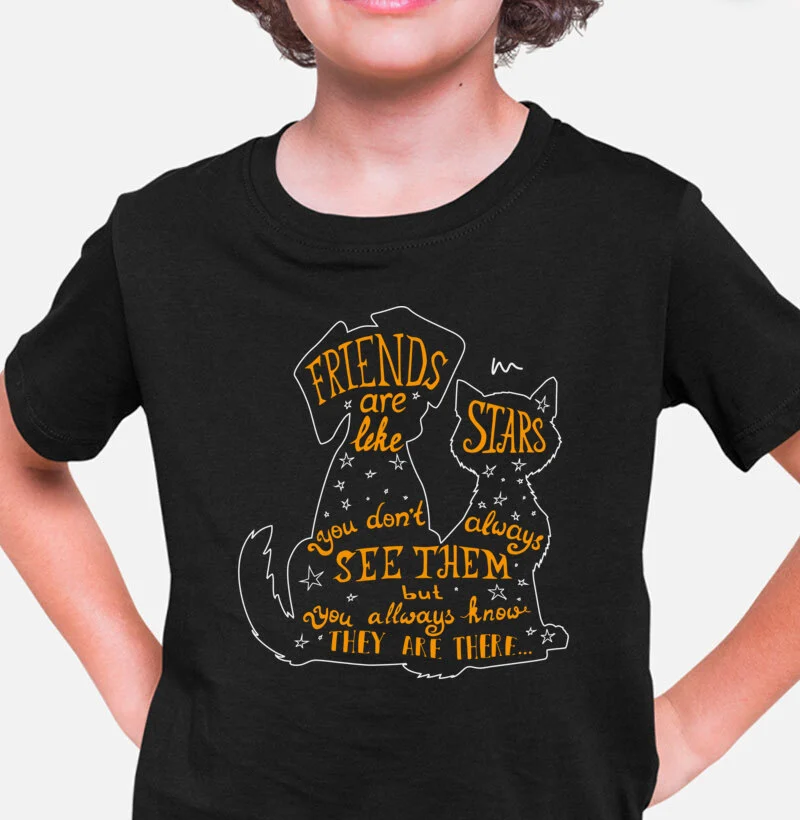 Camiseta Infantil Pet Friends
