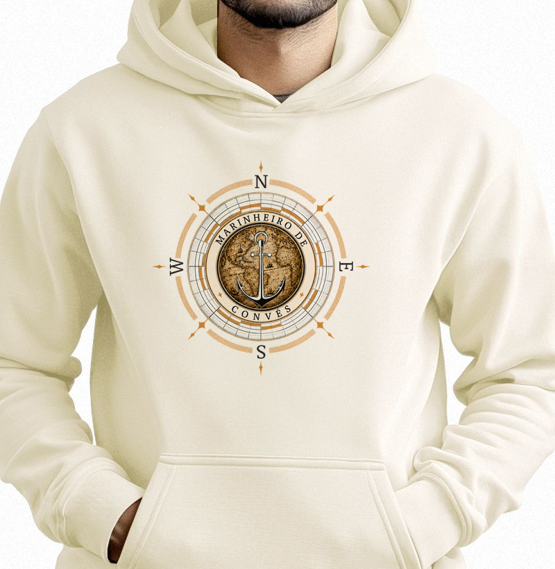 Marinheiro de Convés - Carta de Bordo - Hoodie Moletom
