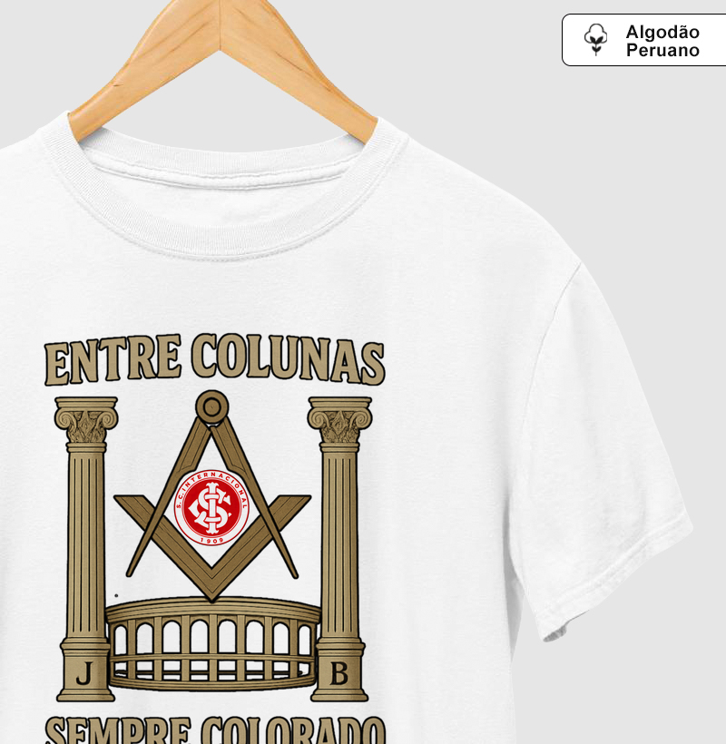 Camiseta Algodão Peruano Colorado Entre Colunas - Mr. GADU
