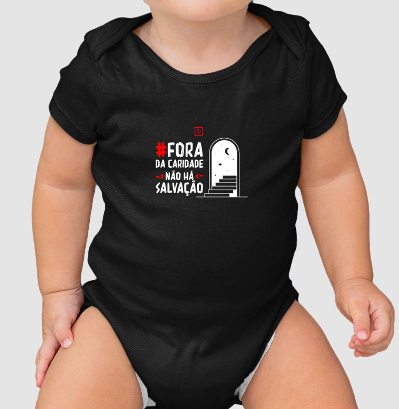 Camiseta Caridade é o Caminho - Body Infantil