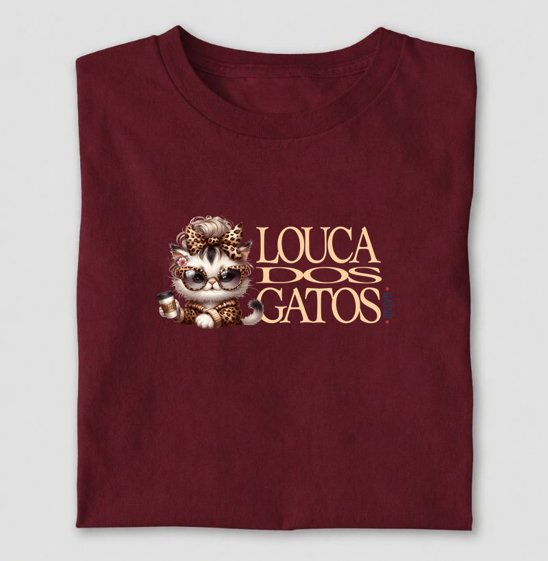 Louca dos Gatos - Camiseta