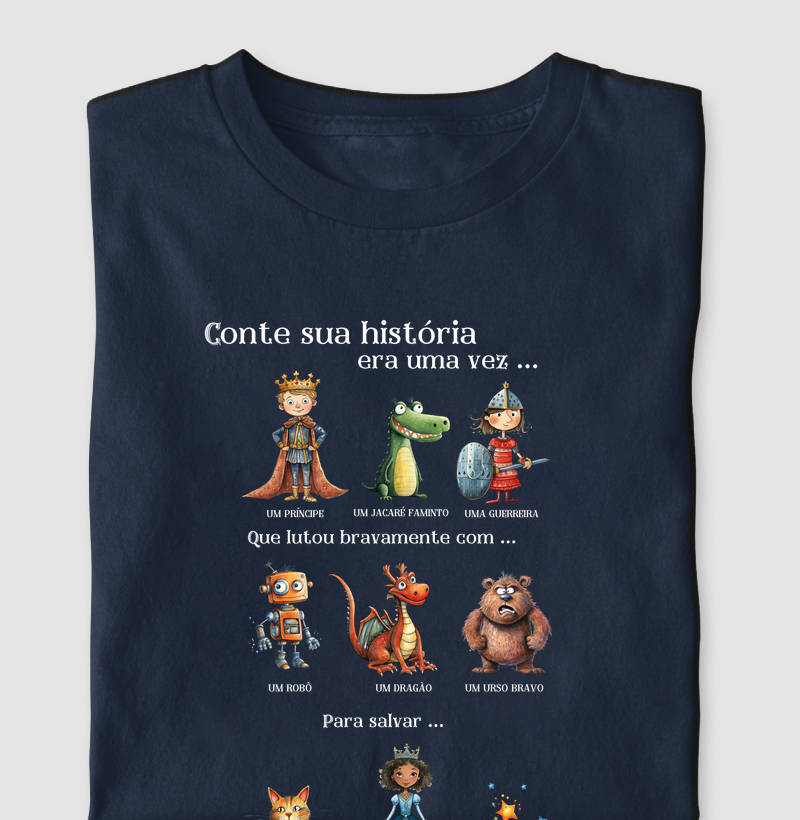 Camiseta Conte sua história