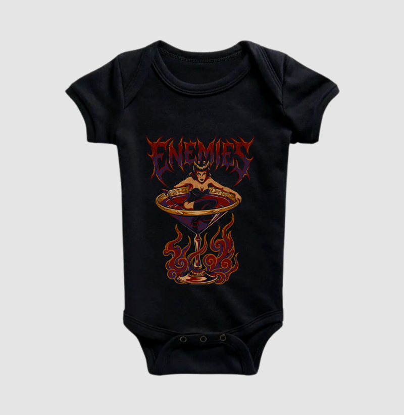 Qual é o seu veneno? 🍸😈 - Body Infantil