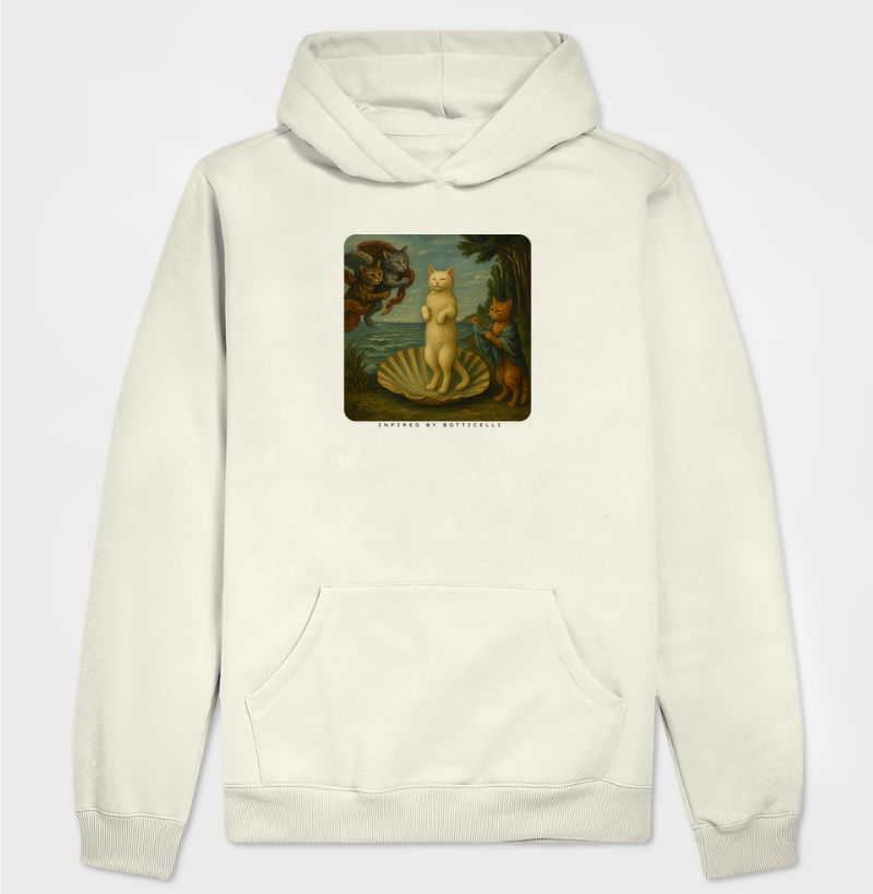 Hoodie Moletom O Nascimento da gatinha Vênus