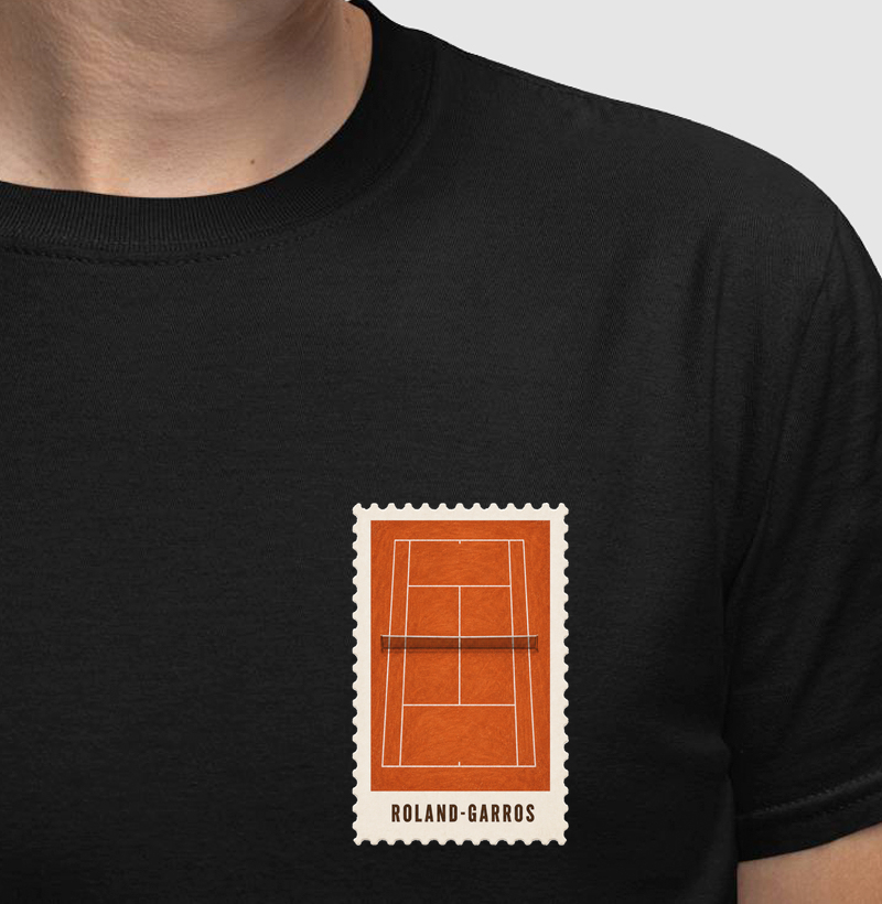 Camiseta Selo Roland Garros (masculina e feminina) - Camiseta
